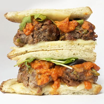 Loaded Dill Meatball Panini