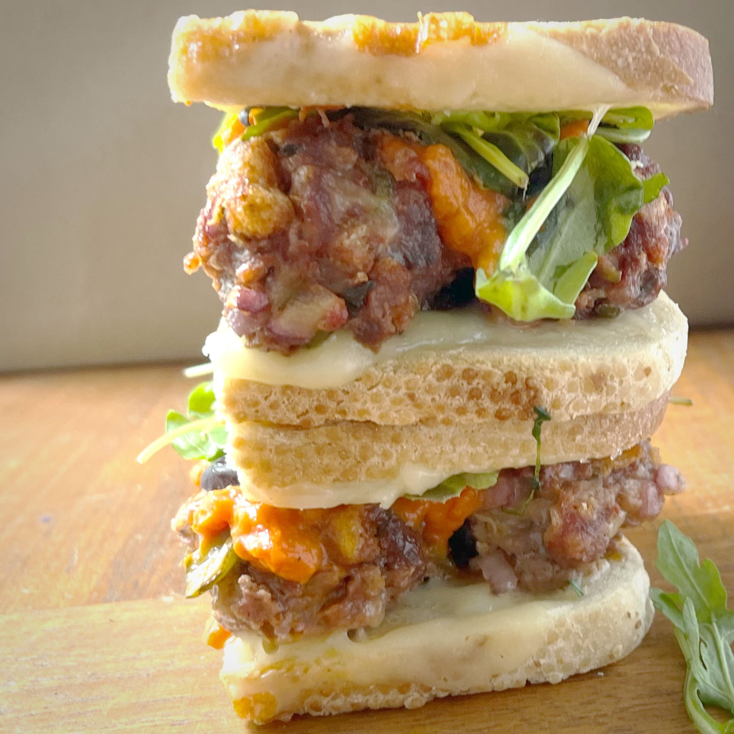 Loaded Dill Meatball Panini