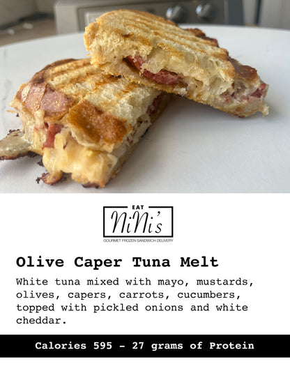 Olive Caper Tuna Melt Panini